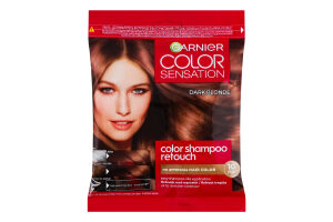 Крем-краска для волос без аммиака Color sensation Color shampoo retouch 6.0 Garnier 1шт