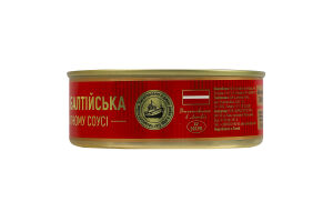 Килька балтийская обжаренная в томатном соусе стерилизованная Premium Traditional Craft Fish б/г ж/б 240г