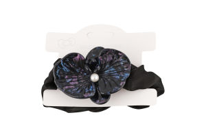 Резинка д/волосся Квітка орхідеї текстиль 6,2см