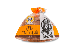 Хлеб половинка в нарезке на закваске Украинский новый Рома м/у 0.375кг