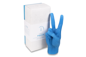 Свічка декоративна Candlehand Peace синя