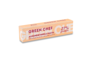 Батончик протеиновый с миндалем и ванилью с подсластителями Almond&Vanilla halva Green Chef к/у 45г