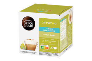 Напиток кофейный в капсулах Skinny&Unsweetened Cappuccino Dolce Gusto Nescafe к/у 161.6г