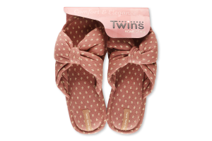 Капці відкриті домашні жіночі Twins №7138 38-39 коричневий