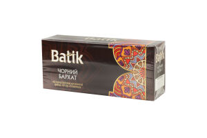 Чай чёрный байховый купажированный мелкий Чёрный бархат Batik в/с к/у 25х2г