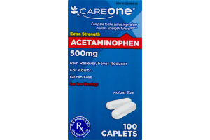 CareOne Acetaminophen Pain Reliever/Fever Reducer - 100 CT
