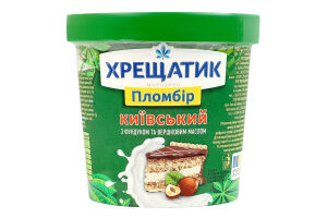 Морозиво пломбір зі смаком лісового горіха Київський Хрещатик ст 350г