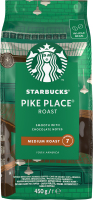 Кофе натуральный жареный в зернах Pike place roast Starbucks м/у 450г