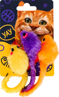 Іграшка д/котів Мишка 3шт DGT-Pets