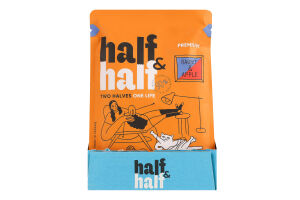 Корм влажный для кастрированных/стерилизованных котов с кроликом и яблоком в желе Premium Half&Half д/п 85г