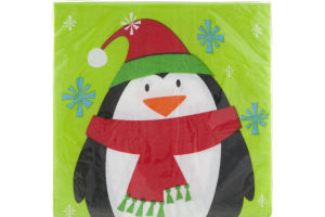 Smart Living Holiday Frosty Friends Napkins 12 7/8 in x 12 3/4 in - 16 CT