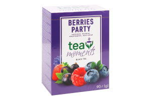 Чай чорний байховий листовий Berries рarty Tea Moments к/у 90г