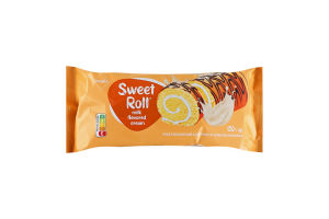 Рулет бісквітний з кремом зі смаком молока SWEET ROLL ТМ PREMIA