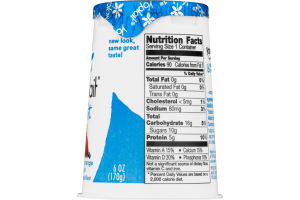 Yoplait Light Fat Free Yogurt Strawberry Orange Sunrise