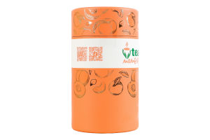 Чай чорний байховий ароматизований з додаванням квітково-фруктової сировини Опівнічний персик Tea Moments тубус 70г