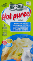 Пюре картофельное мгновенного приготовления со вкусом сливок Hot puree! Aunt Sonia м/у 30г