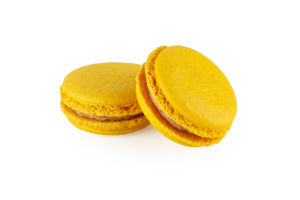 Тістечко Макарон Молочний шоколад банан