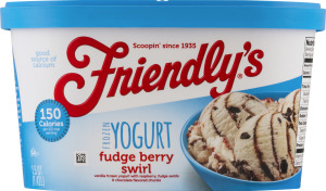 Friendly's Frozen Yogurt Fudge Berry Swirl