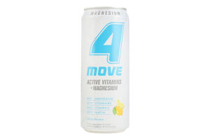 Напиток безалкогольный газированный со вкусом грейпфрута и лайма Magnesium + Vitamin B6 Activevitamin 4Move ж/б 330мл