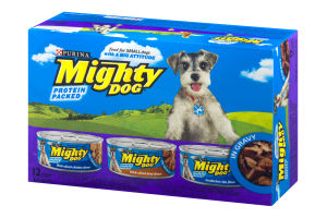 Purina Might Dog Protein Packed Dog Food Variety Pack - 12 PK