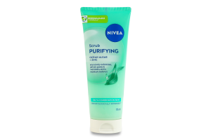 Скраб для лица очищающий с океаническими водорослями + цинк Nivea 75мл
