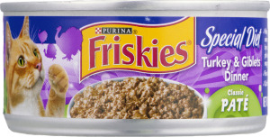 Purina Friskies Special Diet Classic Pate Turkey & Giblets Dinner Cat Food