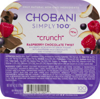 Chobani Simply 100 Greek Yogurt Raspberry Chocolate Twist