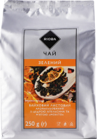 Чай зелений байховий листовий ароматизований з цедрою апельсина та м'ятою Мохіто Rioba м/у 250г
