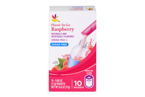 Ahold Raspberry Sugar Free Drink Mix - 10 CT
