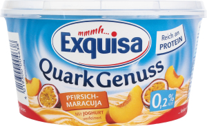 Десерт творожный Exquisa персик-маракуйя 0,2%