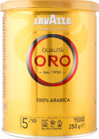 Кава натуральна смажена мелена Qualita Oro Lavazza з/б 250г