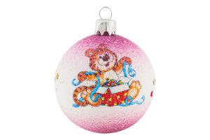 Украшение елочное 60мм №2555 Символ ассорти Шар Оском Плюс 1шт