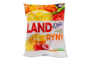 Карамель льодяникова з фруктами, мигдалем та смаком коли Land ryny E.Wedel м/у 90г