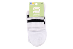 Шкарпетки Premier socks вис спорт смуж білі р22-24