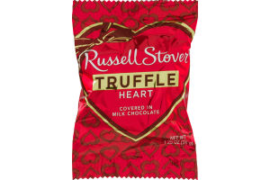 Russell Stover Truffle Heart in Milk Chocolate