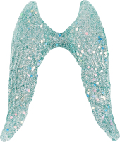 Підвіска новорічна Крила м'ятні 15*11см