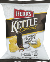 Herr's Kettle Cooked Chips Cracked Pepper & Sea Salt