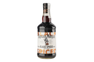 Напій алкогольний 0.7л 40% на основі карибського рому Black Spiced Captain Morgan пл