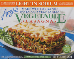 Amy's Vegetable Lasagna Light In Sodium