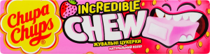 Конфеты жевательные со вкусом клубники Incredible chew Chupa Chups м/у 45г