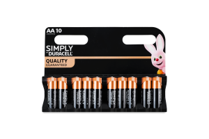 Элемент питания щелочной AA LR6 MN1500 Simply Duracell 10шт