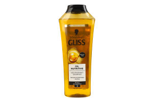 Шампунь для сухого та пошкодженого волосся з омега 9 + олія марули Oil nutritive Gliss 400мл