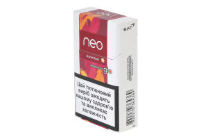 Изделие табакосодержащее для электрического нагревания с фильтром Neo Demi Scarlet boost 20шт