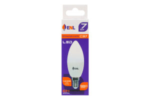 Лампа светодиодная LED 4100K 7W E14 C37 №C37Е147ENLN Enl 1шт