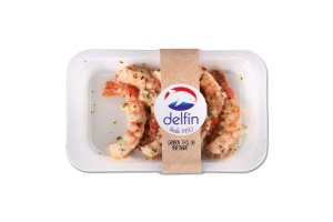 Креветки хвосты Delfin с чесником варено-морожен
