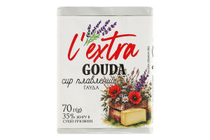 Сир плавлений 35% Гауда L'extra м/у 70г