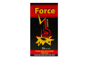 Гель от тараканов и муравьев Force 75мл