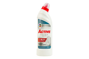 Засіб для чищення унітазу Extra white Active 750мл