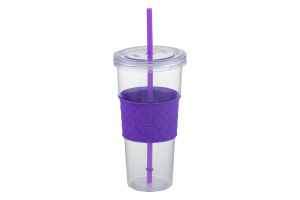 Smart Living 24oz Ice Beverage Cup with Straw