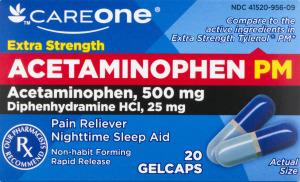 CareOne Acetaminophen PM - 20 CT